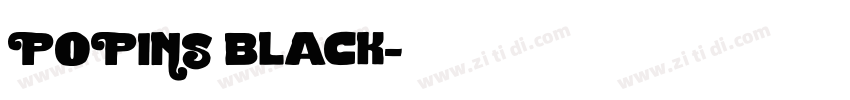 POPINS black字体转换